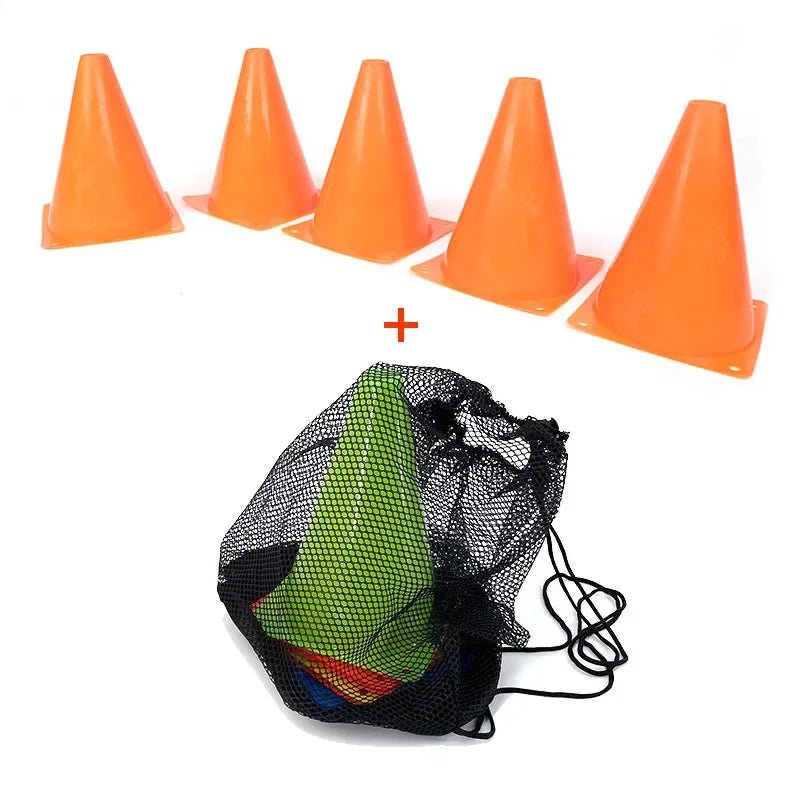 5pcs18CM Sign Bucket 6Inch Barrier Football Road Flat Training Cone Roller Pile Springback Marking Cup Symbol Sports Accessories - Koda Click Chile