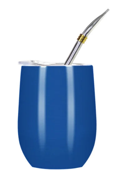 🥂 Taza Térmica de Acero Inoxidable con Tapa y Sorbete