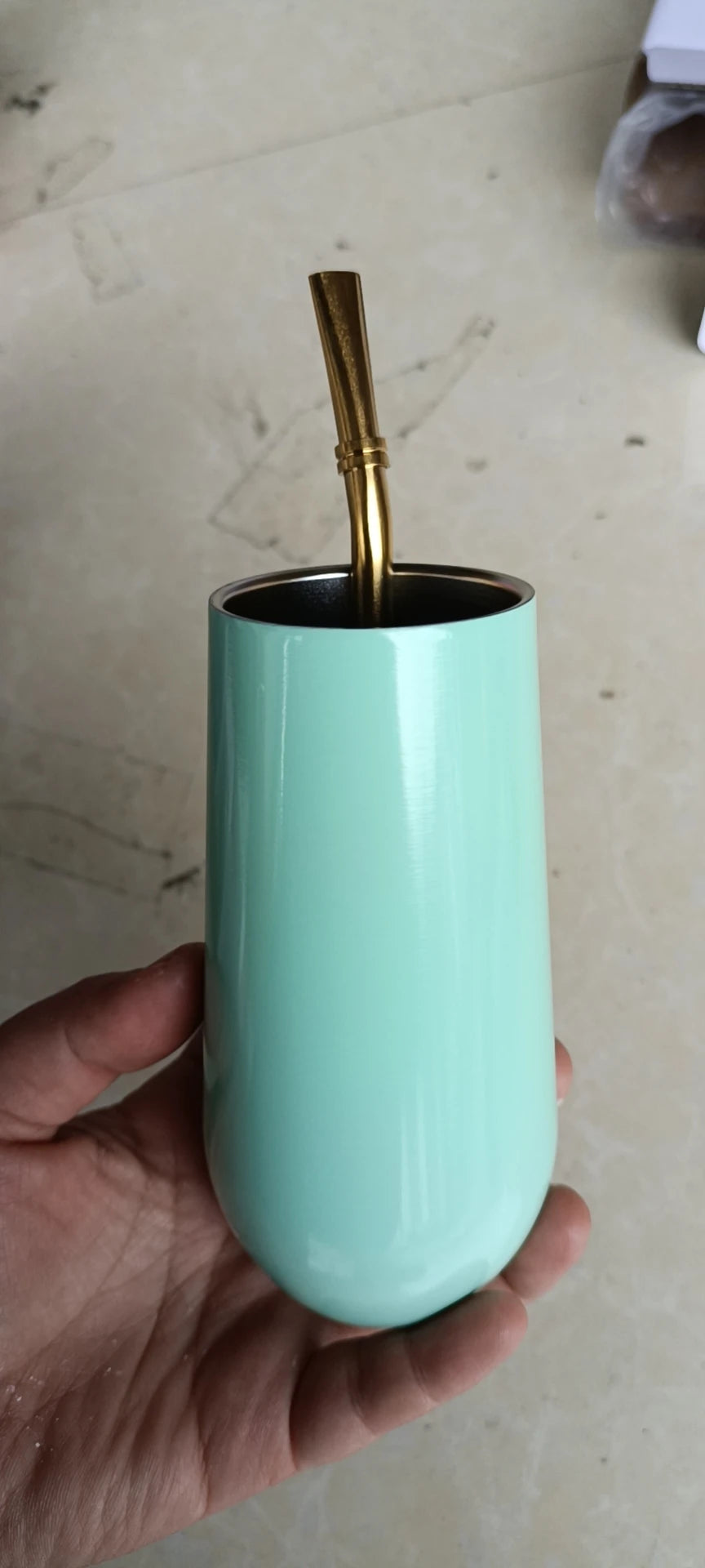 🥂 Taza Térmica de Acero Inoxidable con Tapa y Sorbete