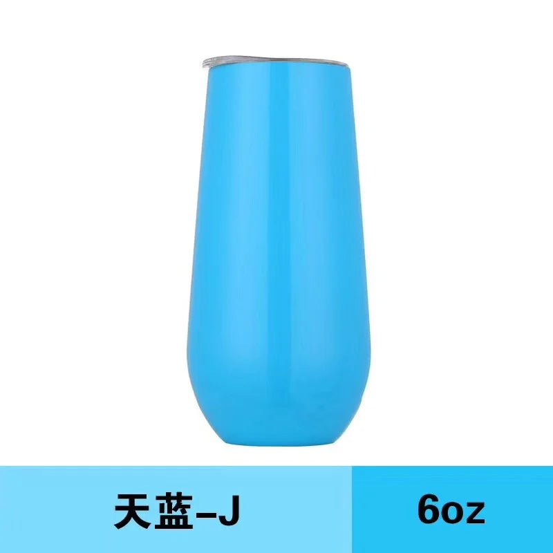 🥂 Taza Térmica de Acero Inoxidable con Tapa y Sorbete