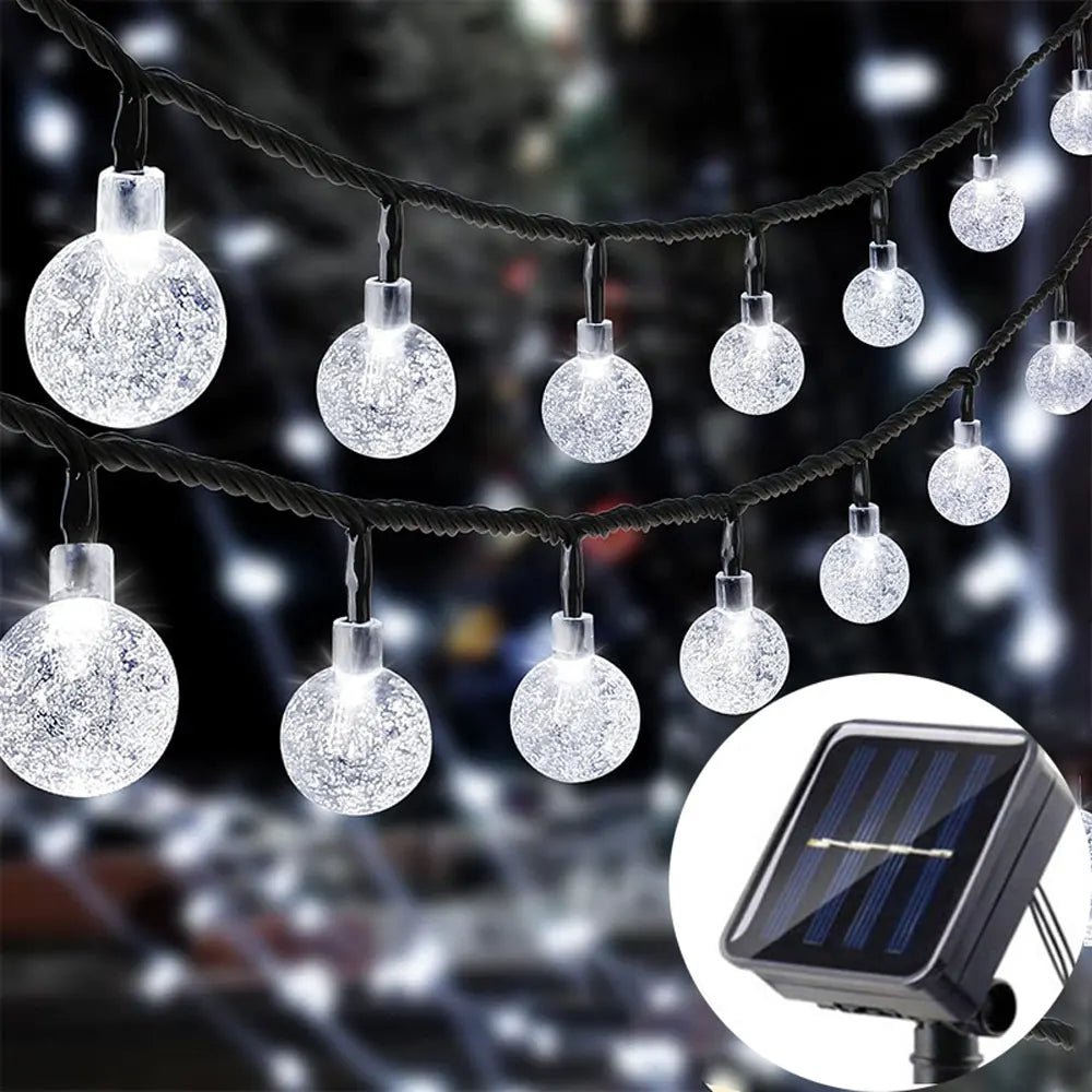 Luces de Cadena LED Solares, Luces de Hadas de 5m con 20 LEDs para Decoración Exterior, Jardín, Boda y Navidad – Luz Cálida y Multicolor, Impermeables - Koda Click Chile