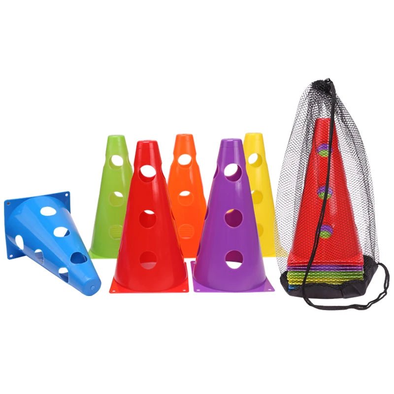 12PCS 18PCS 24PCS 30PCS 36PCS Durable Mark Cones Football Agility Training Sport with Hole - Koda Click Chile