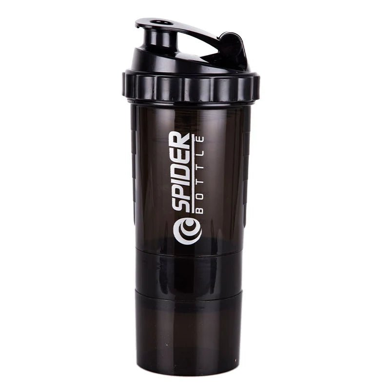 3 Layers Shaker Protein Bottle 550ml Whey Powder Blender Cup Cute Water Bottle Sports Fitness Shakel Bottles Vaso Shaker Gym - Koda Click Chile