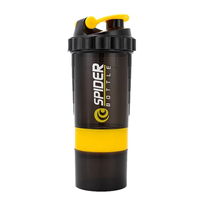 3 Layers Shaker Protein Bottle 550ml Whey Powder Blender Cup Cute Water Bottle Sports Fitness Shakel Bottles Vaso Shaker Gym - Koda Click Chile