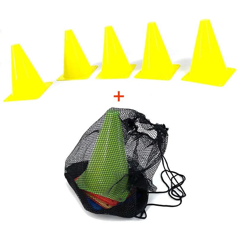 5pcs18CM Sign Bucket 6Inch Barrier Football Road Flat Training Cone Roller Pile Springback Marking Cup Symbol Sports Accessories - Koda Click Chile