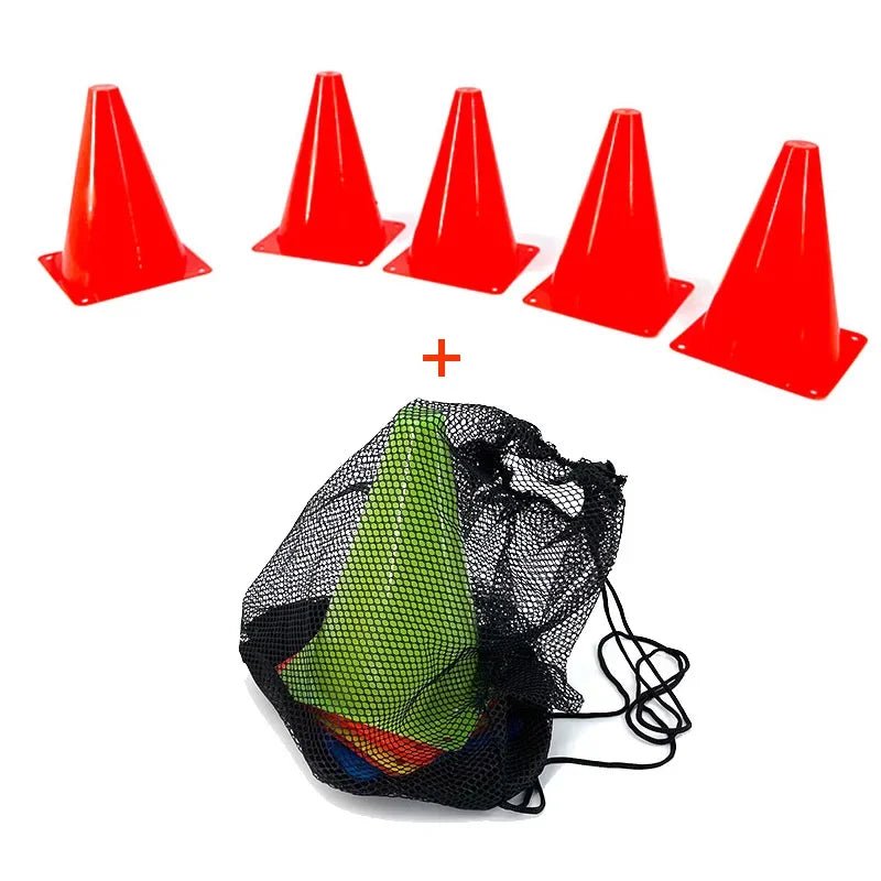 5pcs18CM Sign Bucket 6Inch Barrier Football Road Flat Training Cone Roller Pile Springback Marking Cup Symbol Sports Accessories - Koda Click Chile