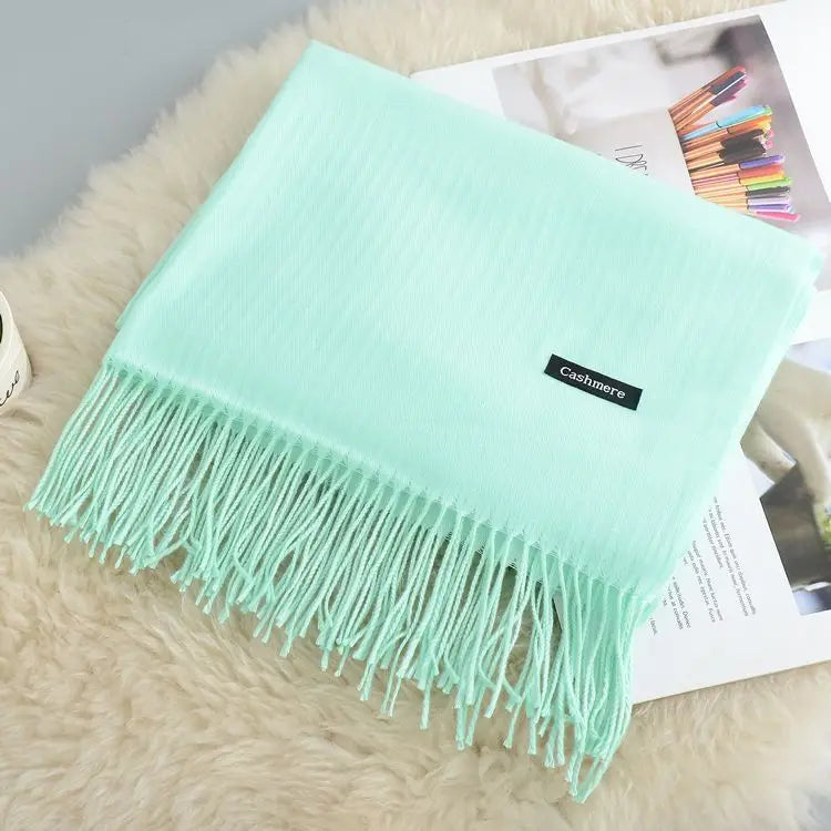 🧣 Bufanda de Algodón, Cachemira y Poliéster