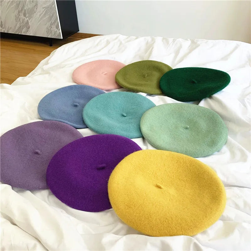 🎨 Boina de Lana para Mujer – Estilo Clásico y Elegante