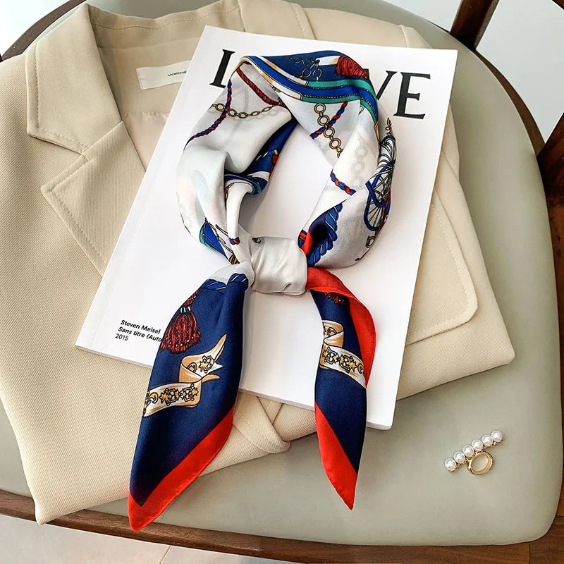 📌 Pañuelo de Mujer RUNMEIFA Estilo Fashion – Estampado a Cuadros, Versátil y Ligero