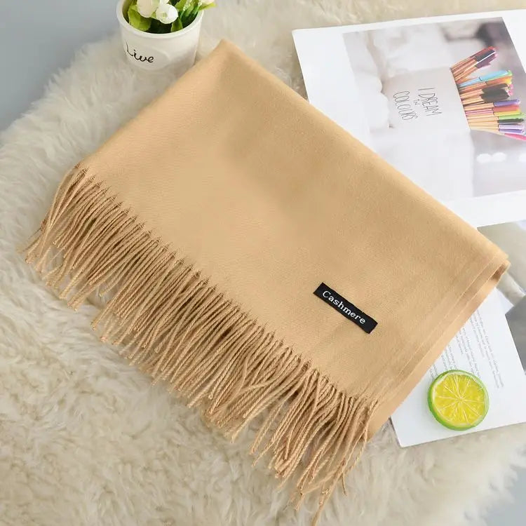 🧣 Bufanda de Algodón, Cachemira y Poliéster