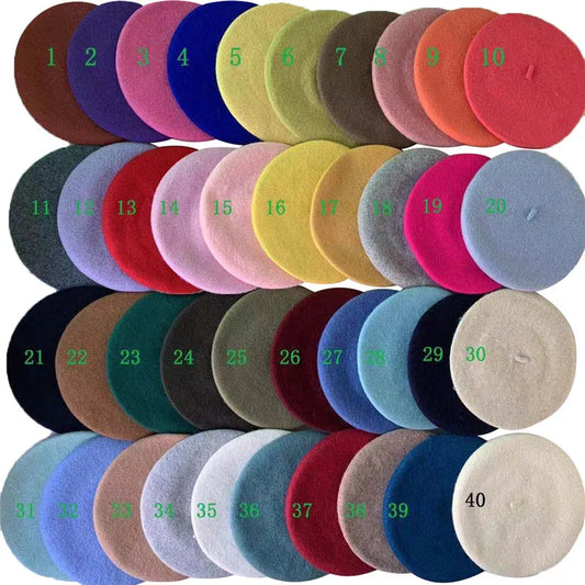 🎨 Boina de Lana para Mujer – Estilo Clásico y Elegante