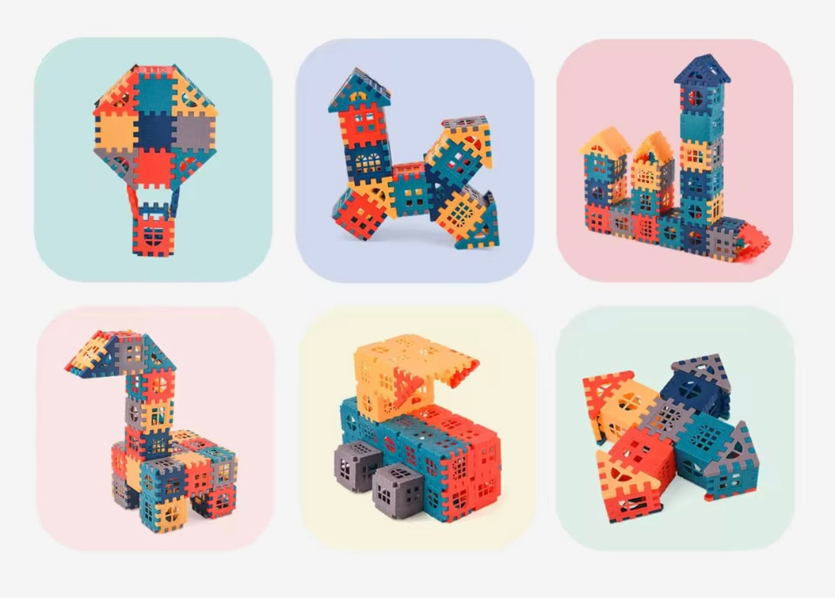 📌 Bloques de Construcción Plásticos para Niños