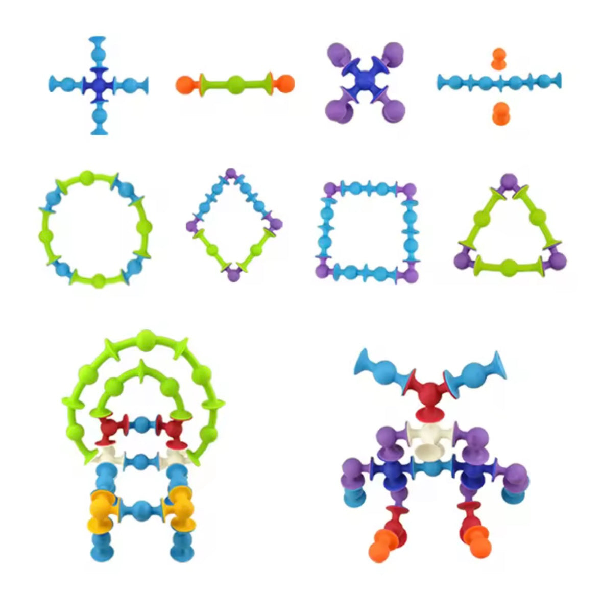 📌 Bloques de Construcción de Goma TPR para Niños