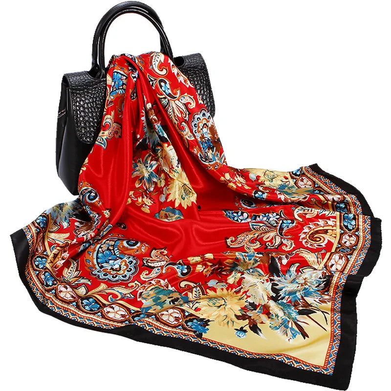 🧣 Pañuelo de Satén WUBXOLO – Estilo y Versatilidad