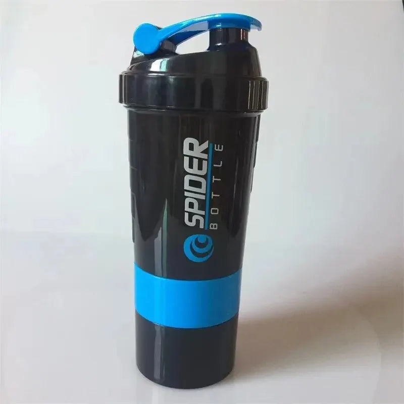 3 Layer Shake Cup Protein Powder Stirring Cup Fitness Sports Milk Shake Cup Gift Large Capacity Body-Building Exercise Bottle