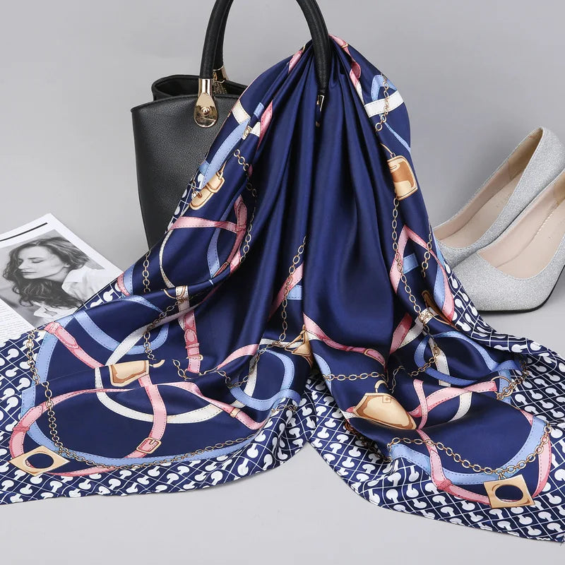 🧣 Pañuelo de Satén WUBXOLO – Estilo y Versatilidad