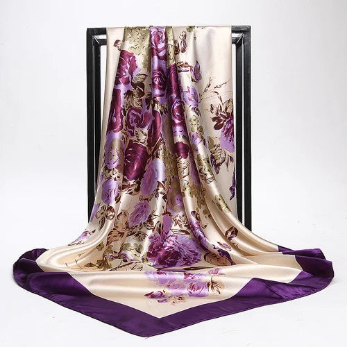 🧣 Pañuelo de Satén WUBXOLO – Estilo y Versatilidad