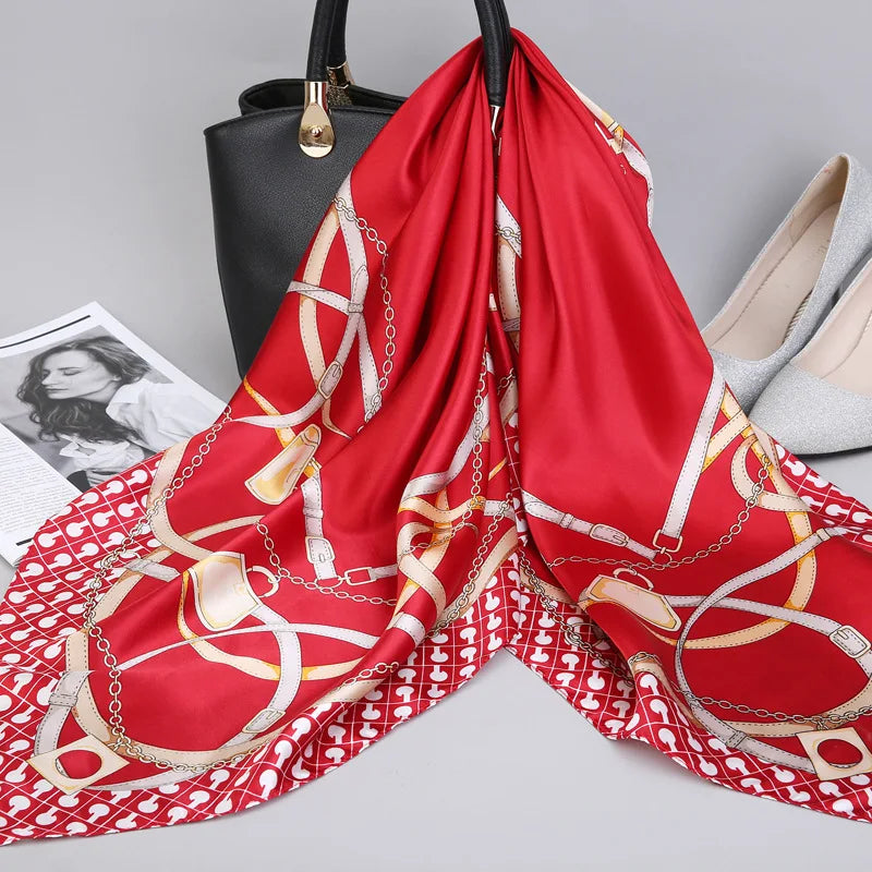 🧣 Pañuelo de Satén WUBXOLO – Estilo y Versatilidad