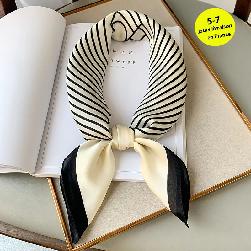 📌 Pañuelo de Mujer RUNMEIFA Estilo Fashion – Estampado a Cuadros, Versátil y Ligero