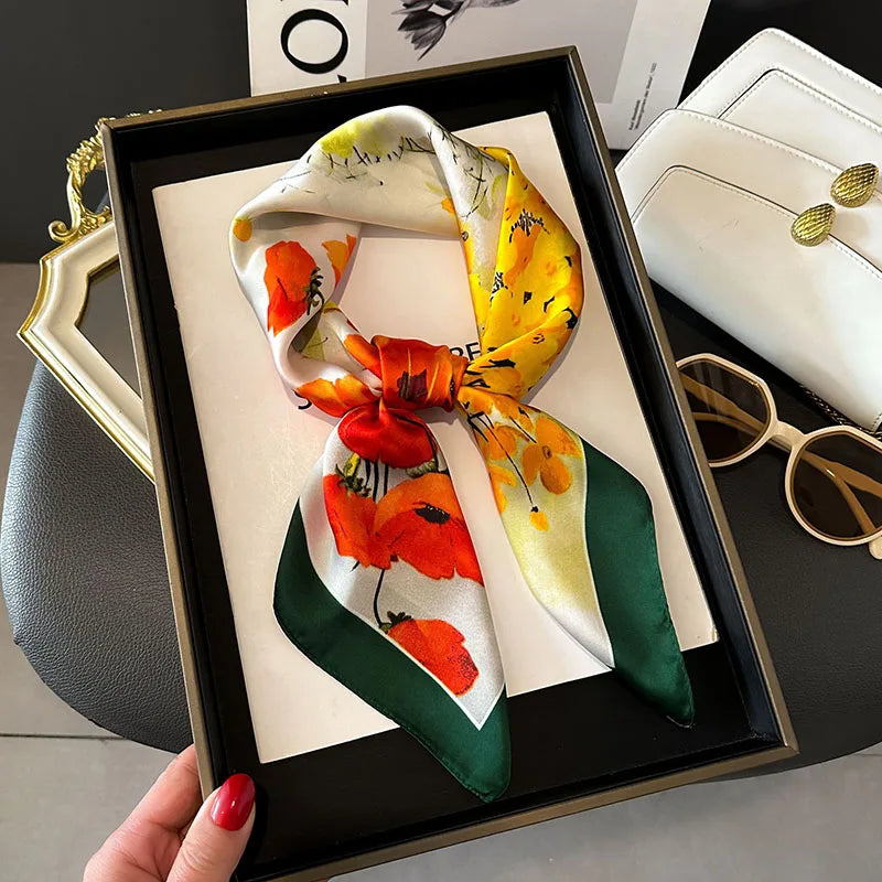 🧣 Pañuelo de Imitación Seda – Elegante y Versátil