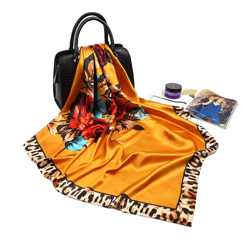 🧣 Pañuelo de Satén WUBXOLO – Estilo y Versatilidad