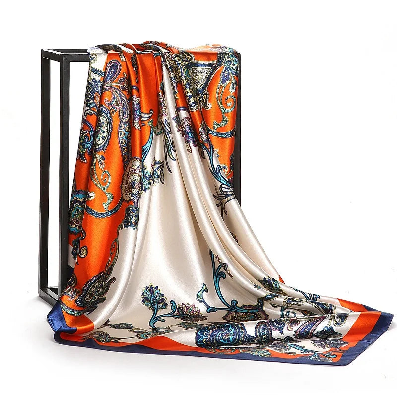 🧣 Pañuelo de Satén WUBXOLO – Estilo y Versatilidad