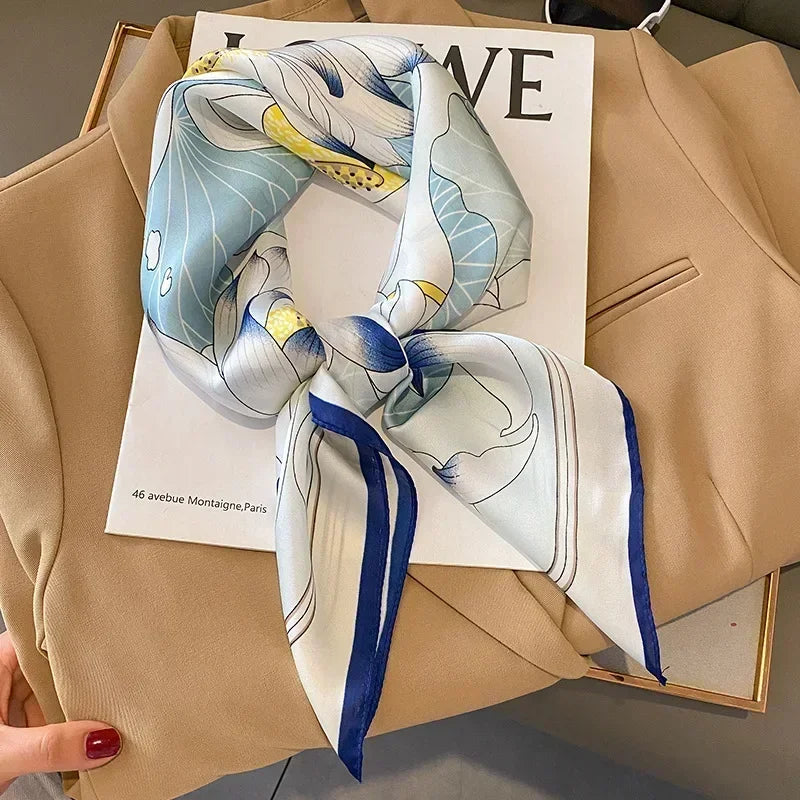 📌 Pañuelo Geschilly – Estilo Fashion para Mujer, Estampado Impreso, Cuatro Estaciones