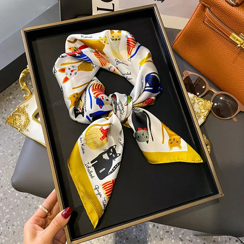 🧣 Pañuelo de Imitación Seda – Elegante y Versátil