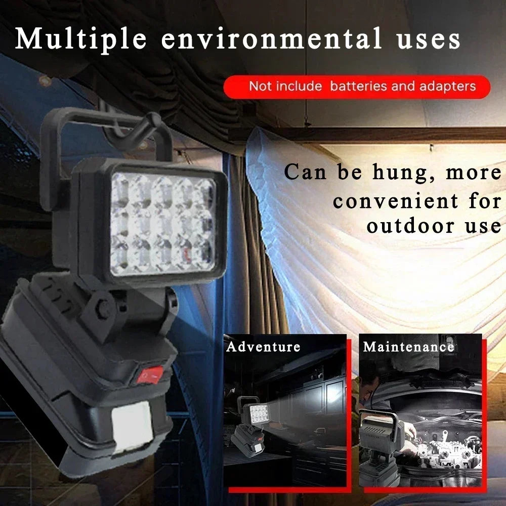 💡 Linterna LED Portátil 15 Perlas para Trabajo 🔦