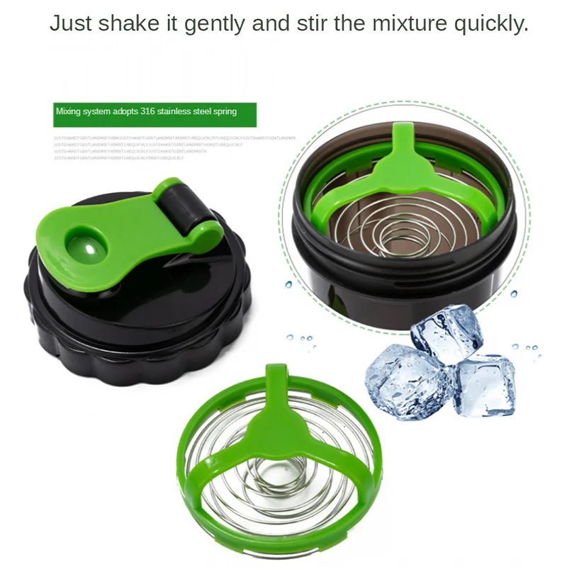 🏋️‍♂️ Botella Deportiva de 3 Capas – Ideal para Proteína y Ejercicio