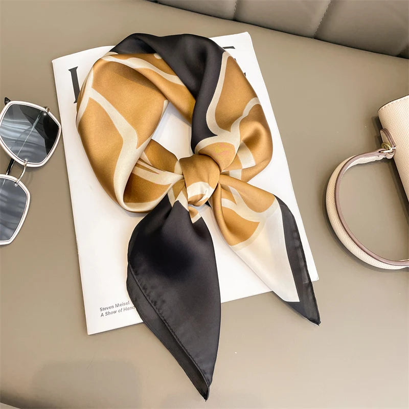 📌 Pañuelo de Mujer RUNMEIFA Estilo Fashion – Estampado a Cuadros, Versátil y Ligero