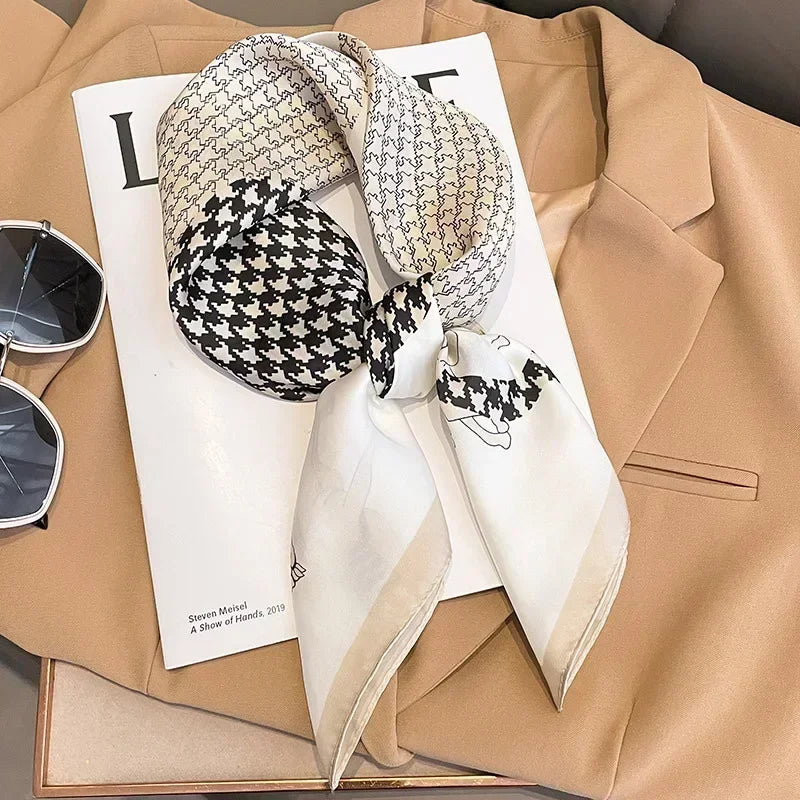 📌 Pañuelo Geschilly – Estilo Fashion para Mujer, Estampado Impreso, Cuatro Estaciones