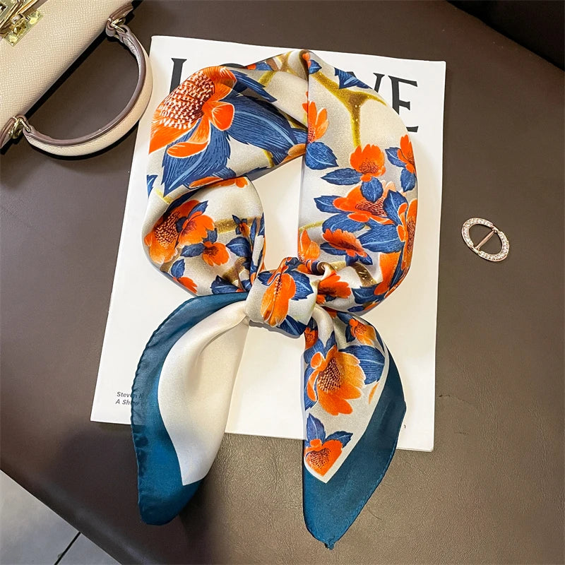 📌 Pañuelo de Mujer RUNMEIFA Estilo Fashion – Estampado a Cuadros, Versátil y Ligero