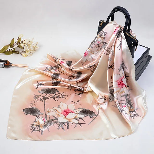 🧣 Pañuelo de Satén WUBXOLO – Estilo y Versatilidad