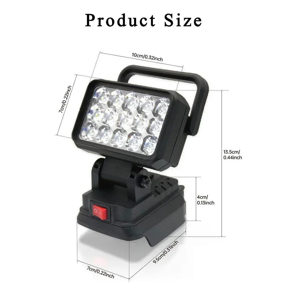 💡 Linterna LED Portátil 15 Perlas para Trabajo 🔦