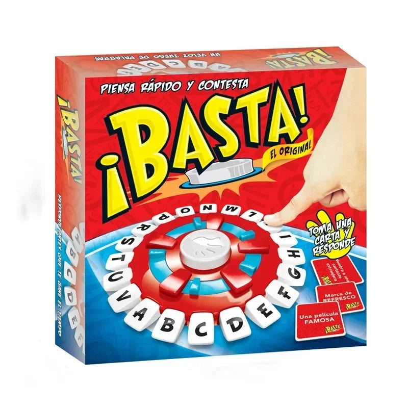 Juego de Mesa de Palabras con Temporizador BASTA – Diversión y Aprendizaje para Toda la Familia