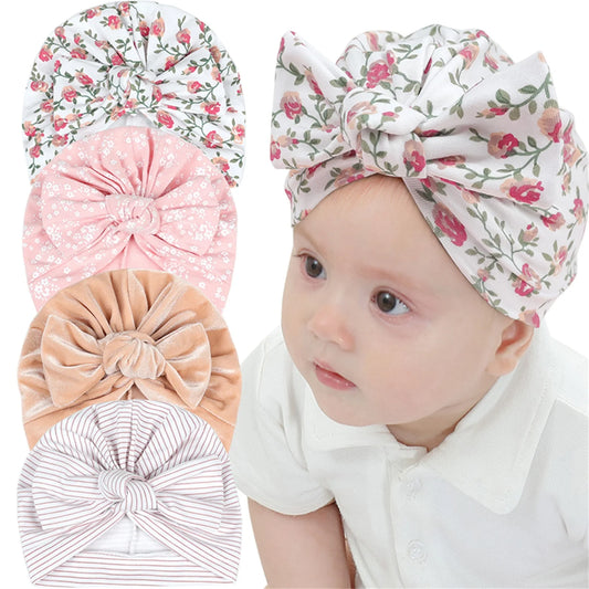 Gorro Turbante Infantil con Gran Lazo – Sombrero Bonito para Bebés y Niños Pequeños