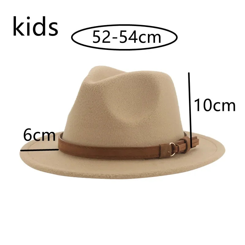 🎩 Sombrero Fedora Clásico para Niños y Niñas