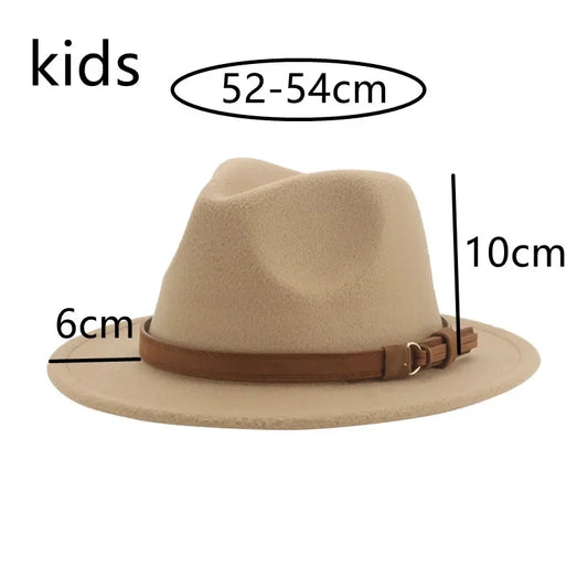 🎩 Sombrero Fedora Clásico para Niños y Niñas