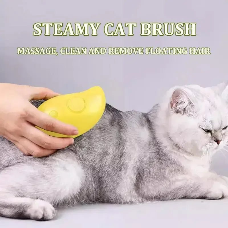 Cat Dog Steamy Brush Steam Brush Electric Sprayer for Massage Pet Grooming tool Shedding 3 in 1 Electric Sprays Massage Combs - Koda Click Chile